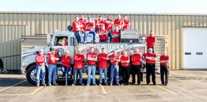 Ace Truck Body employees in front of building
