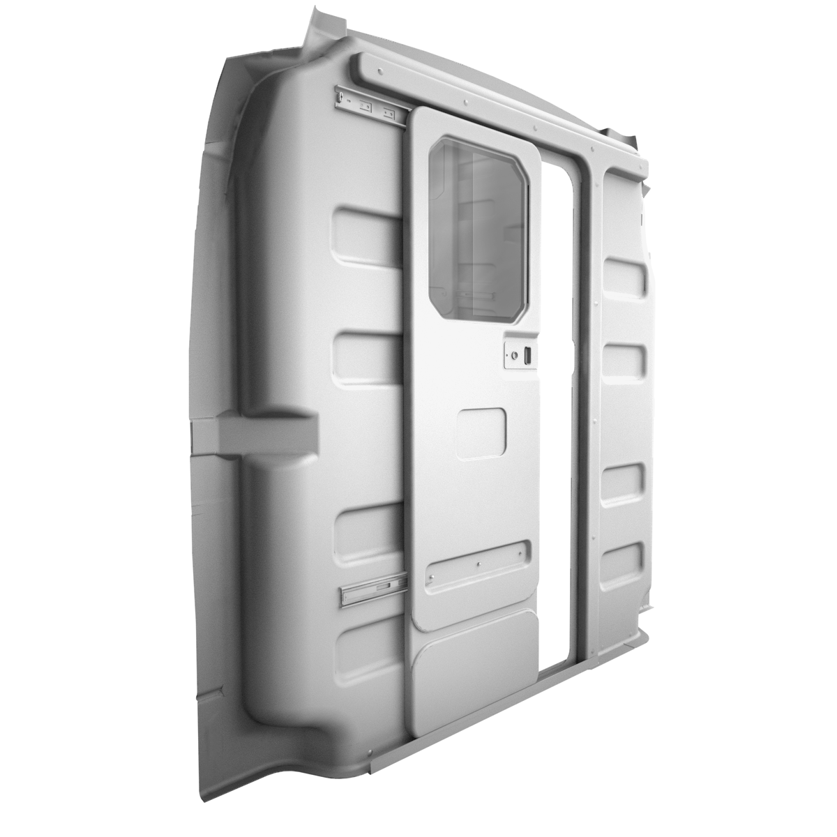Van Partition with Sliding Door and Window Ford Transit Medium Roof