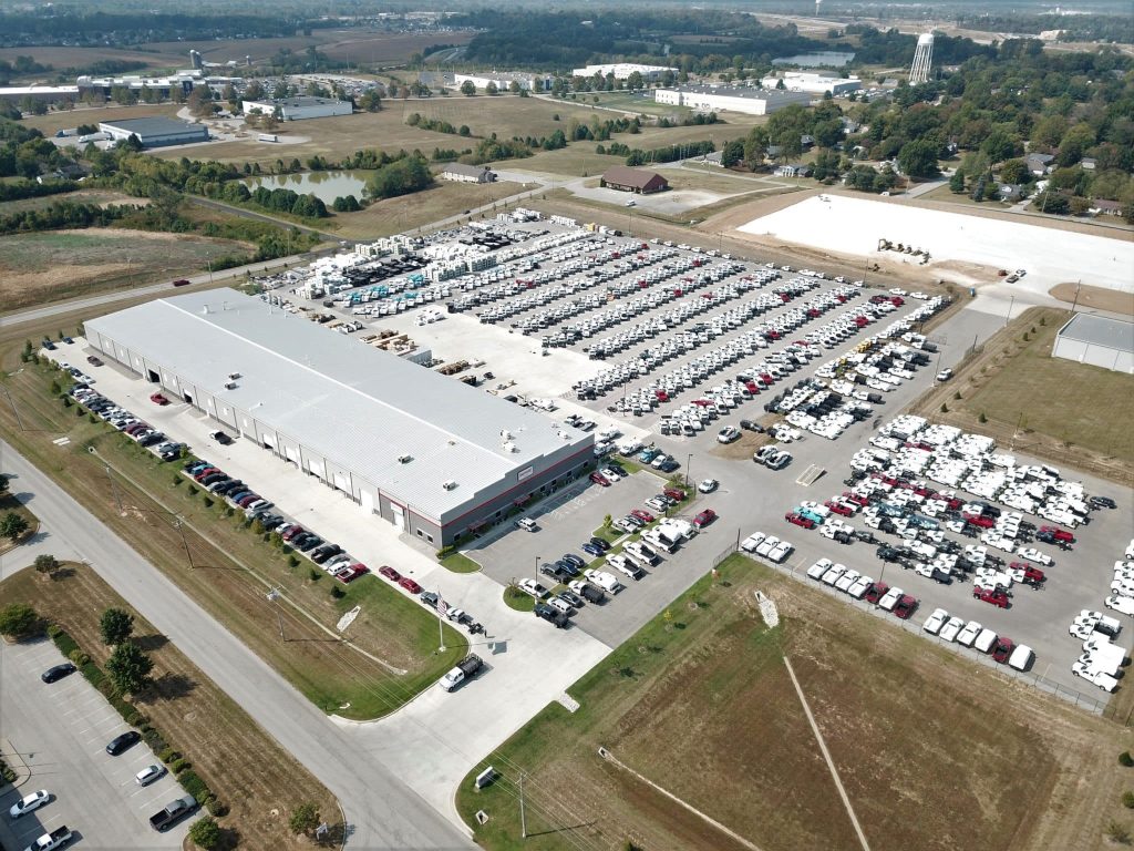 Overhead view of Knapheide Equipment Center in Louisville, Kentucky