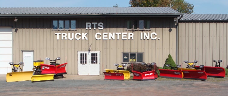 RTS Truck Center, Inc. plows in front of building